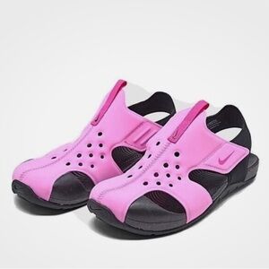 Nike Sunray Protect  Pink and Black Sporty Sandals with Adjustable Straps